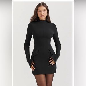 AFLOURA mini cargo black dress